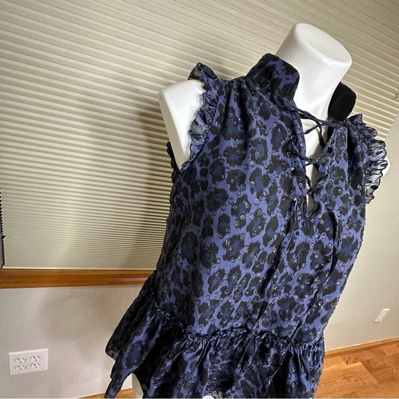 KATE SPADE Silk  Leopard Dot Print Blouse SZ XS - Picture 11 of 14
